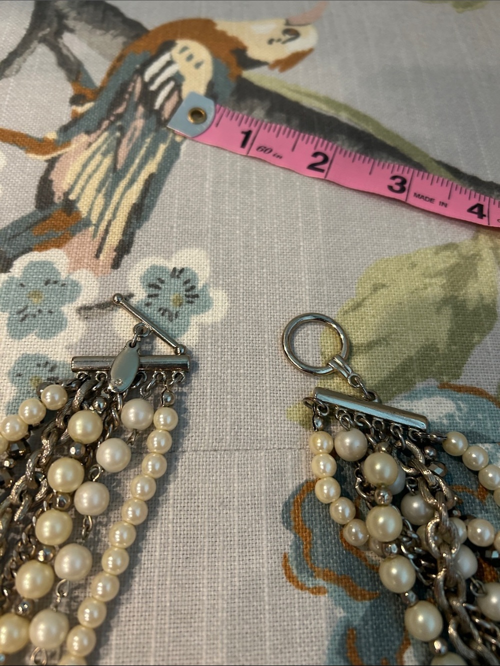 Ann Taylor Multi-Strand Pearl and Silver-Tone Layered Necklace - Picture 2 of 3